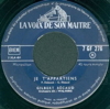 Original Recording Label of Let It Be Me by Gilbert Bécaud