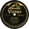 Original Recording Label of Violet by The American Quartet
