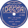 Original Recording Label of Milkcow Blues Boogie by James Kokomo Arnold