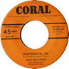 Original Recording Label of Sentimental Me by Ames Brothers