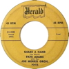 Original Recording Label of Shake A Hand by Faye Adams