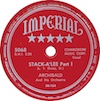 Original Recording Label of Stagger Lee by Archibald And His Orchestra