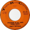 Original Recording Label of Stranger In My Own Home Town by Percy Mayfield
