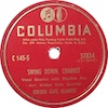 Original Recording Label of Swing Down Sweet Chariot by Golden Gate Quartet