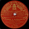 Original Recording Label of Surrender by Mario Massa