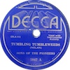 Original Recording Label of Tumblin' Tumbleweeds by Sons Of The Pioneers