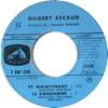 Original Recording Label of What Now My Love by Gilbert Bécaud