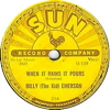 Original Recording Label of When It Rains, It Really Pours by William Robert Billy The Kid Emerson