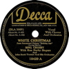 Original Recording Label of White Christmas by Bing Crosby