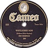 Original Recording Label of Who's Sorry Now? by Bob Thompson