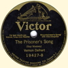 Original Recording Label of Wings Of An Angel (The Prisoner's Song) by Vernon Dalhart