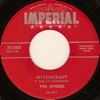 Original Recording Label of Witchcraft by The Spiders