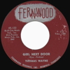 Original Recording Label of Girl Next Door Went A Walkin' by Thomas Wayne