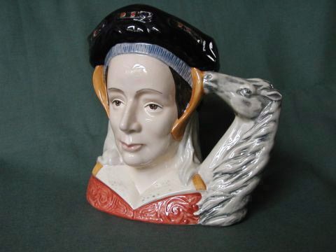 For sale large Royal Doulton RD character jug Anne of Cleves D6653