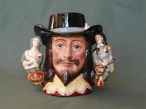 Royal Doulton RD character jug large loving cup King Charles I D6917