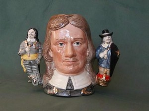 Royal Doulton RD character jug large loving cup Oliver Cromwell D6968