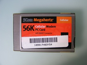 PC Card 56K modem 3Com